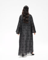 R 349 Black Embroidered Lace Abaya Abaya for Women UAE – Abaya – Rutba Fashion Abaya
