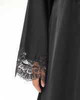 R 350 Black Embroidery Abaya Abaya for Women UAE – Abaya – Rutba Fashion Abaya
