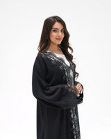 R 350 Black Embroidery Abaya Abaya for Women UAE – Abaya – Rutba Fashion Abaya