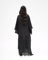 R 352 Black Premium Embroidery Abaya Abaya for Women UAE – Abaya – Rutba Fashion Abaya
