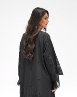 R 352 Black Premium Embroidery Abaya Abaya for Women UAE – Abaya – Rutba Fashion Abaya