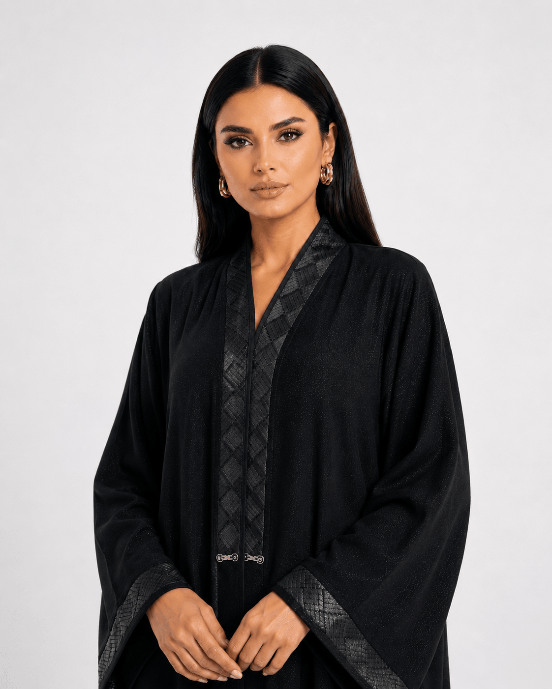 R 353 Black Crystal Abaya Abaya for Women UAE – Abaya – Rutba Fashion Abaya