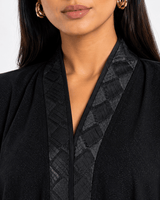 R 353 Black Crystal Abaya Abaya for Women UAE – Abaya – Rutba Fashion Abaya