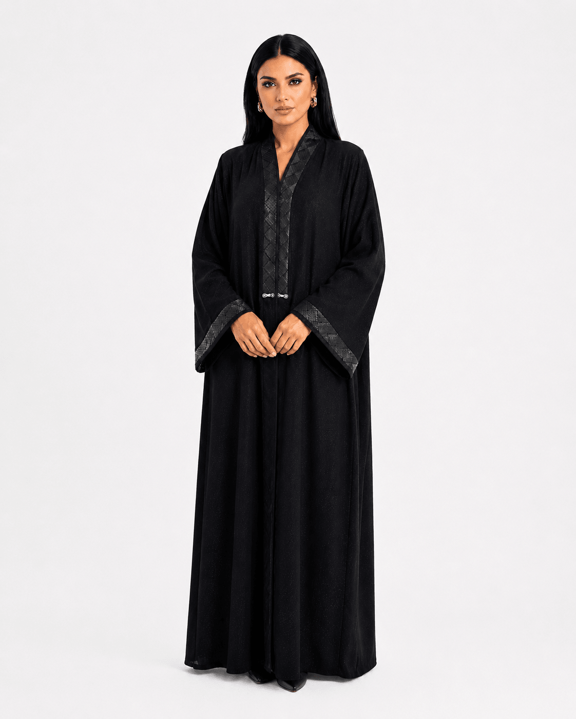 R 353 Black Crystal Abaya Abaya for Women UAE – Abaya – Rutba Fashion Abaya