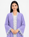 R 363 Lilac Purple Lace Abaya Abaya for Women UAE – Abaya – Rutba Fashion Abaya