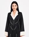 R 365 Black Coat Beaded Abaya Abaya for Women UAE – Abaya – Rutba Fashion Abaya