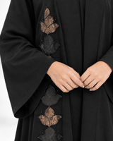 R 373 Leaf Design Office Wear Abaya Abaya for Women UAE – Abaya – Rutba Fashion Abaya