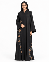 R 373 Leaf Design Office Wear Abaya Abaya for Women UAE – Abaya – Rutba Fashion Abaya