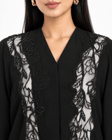 R 379 Black Elegant Office Wear Abaya Abaya for Women UAE – Abaya – Rutba Fashion Abaya