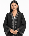 R 384 Black Elegant Occasion Abaya Abaya for Women UAE – Abaya – Rutba Fashion Abaya