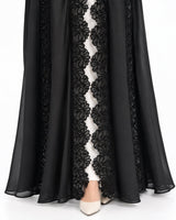 R 390 Black Elegant Evening Abaya Abaya for Women UAE – Abaya – Rutba Fashion Abaya