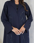R100 Blue Abaya Set Abaya for Women UAE – Abaya – Rutba Fashion Abaya