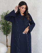 R100 Blue Abaya Set Abaya for Women UAE – Abaya – Rutba Fashion Abaya