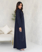R100 Blue Abaya Set Abaya for Women UAE – Abaya – Rutba Fashion Abaya