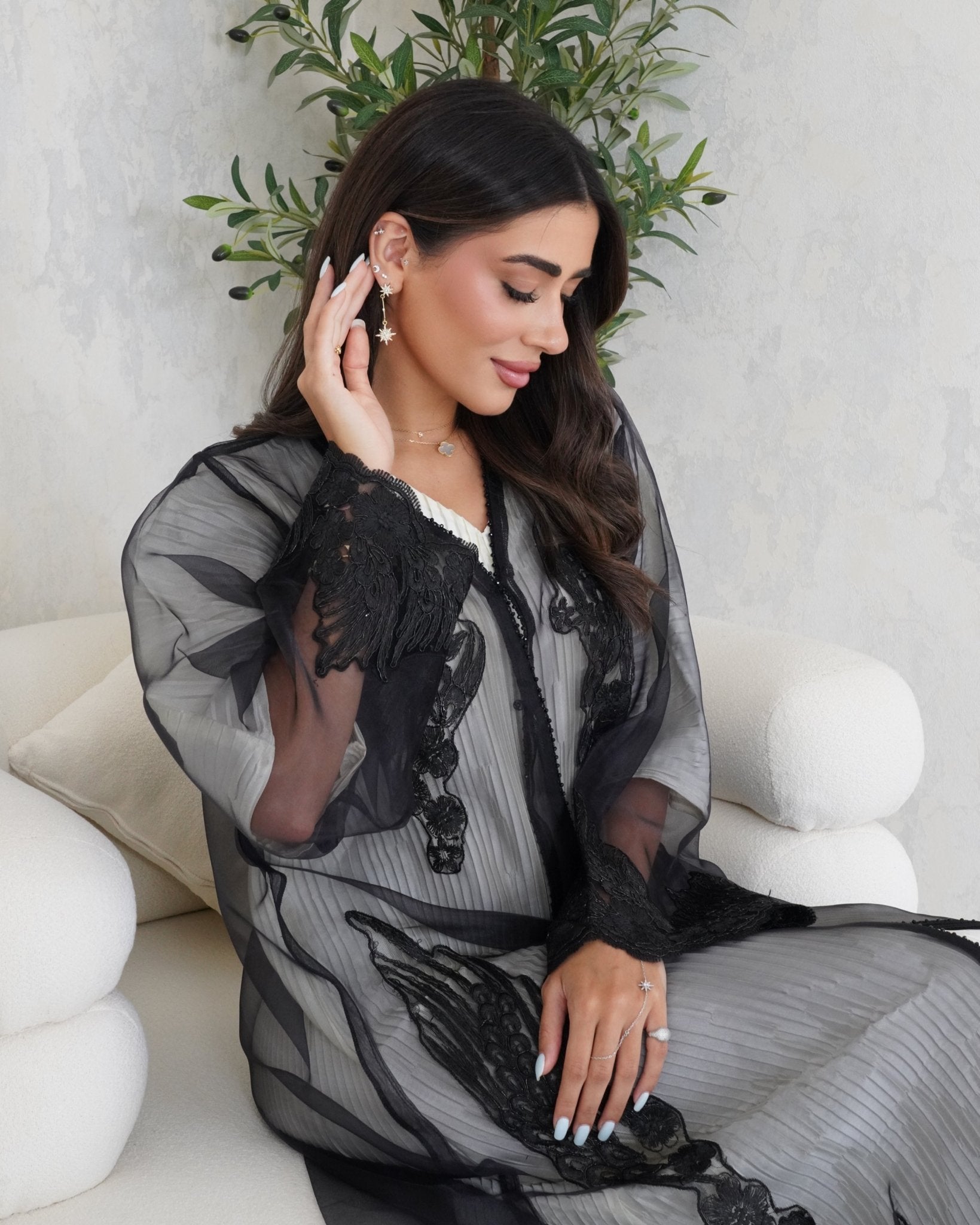R103 Black Abaya Set Abaya for Women UAE – Abaya – Rutba Fashion Abaya