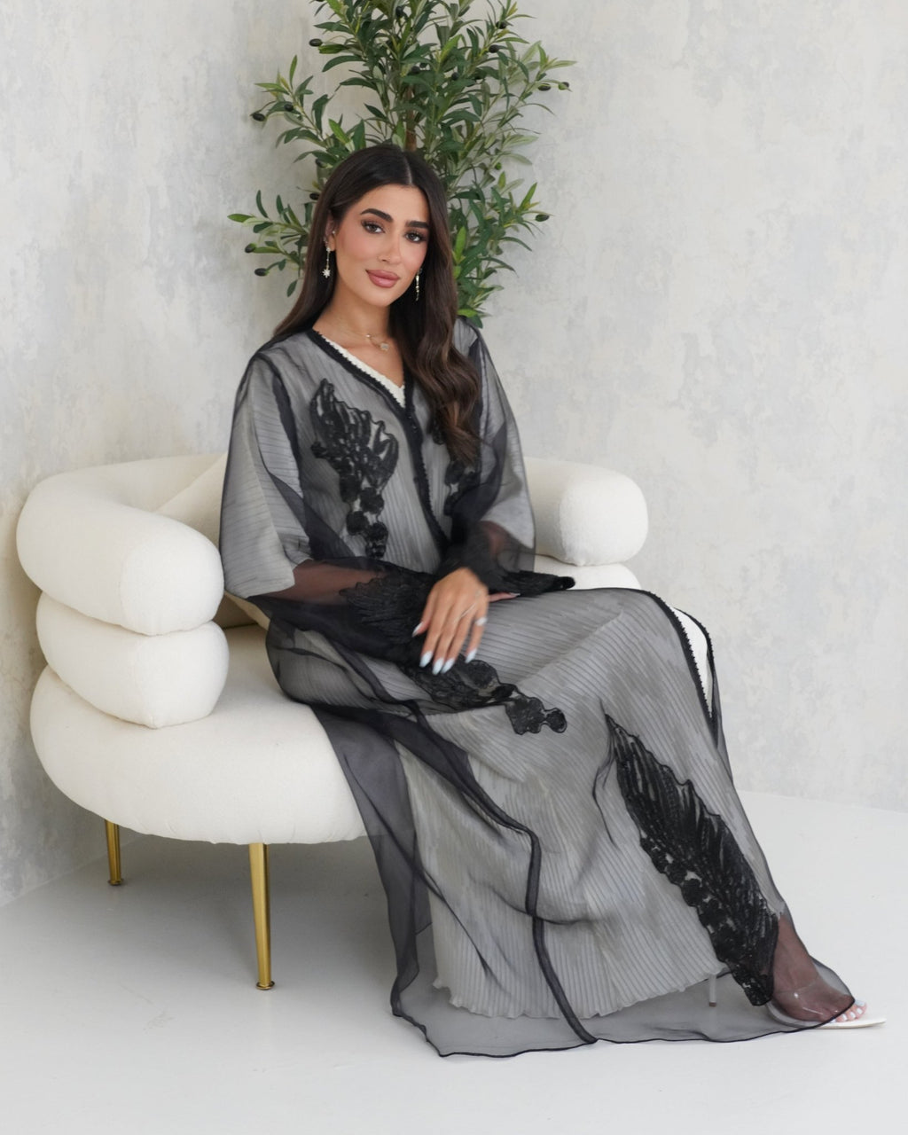 R103 Black Abaya Set Abaya for Women UAE – Abaya – Rutba Fashion Abaya