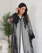 R103 Black Abaya Set Abaya for Women UAE – Abaya – Rutba Fashion Abaya