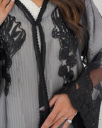 R103 Black Abaya Set Abaya for Women UAE – Abaya – Rutba Fashion Abaya