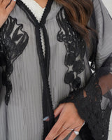 R103 Black Abaya Set Abaya for Women UAE – Abaya – Rutba Fashion Abaya