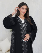 R104 Black Abaya Set Abaya for Women UAE – Abaya – Rutba Fashion Abaya