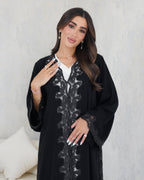 R104 Black Abaya Set Abaya for Women UAE – Abaya – Rutba Fashion Abaya