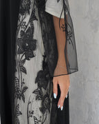 R105 Black Abaya Set Abaya for Women UAE – Abaya – Rutba Fashion Abaya