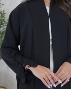 R106 Black Abaya Set Abaya for Women UAE – Abaya – Rutba Fashion Abaya