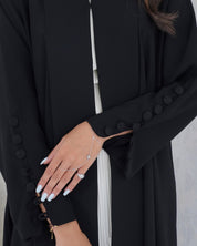 R106 Black Abaya Set Abaya for Women UAE – Abaya – Rutba Fashion Abaya