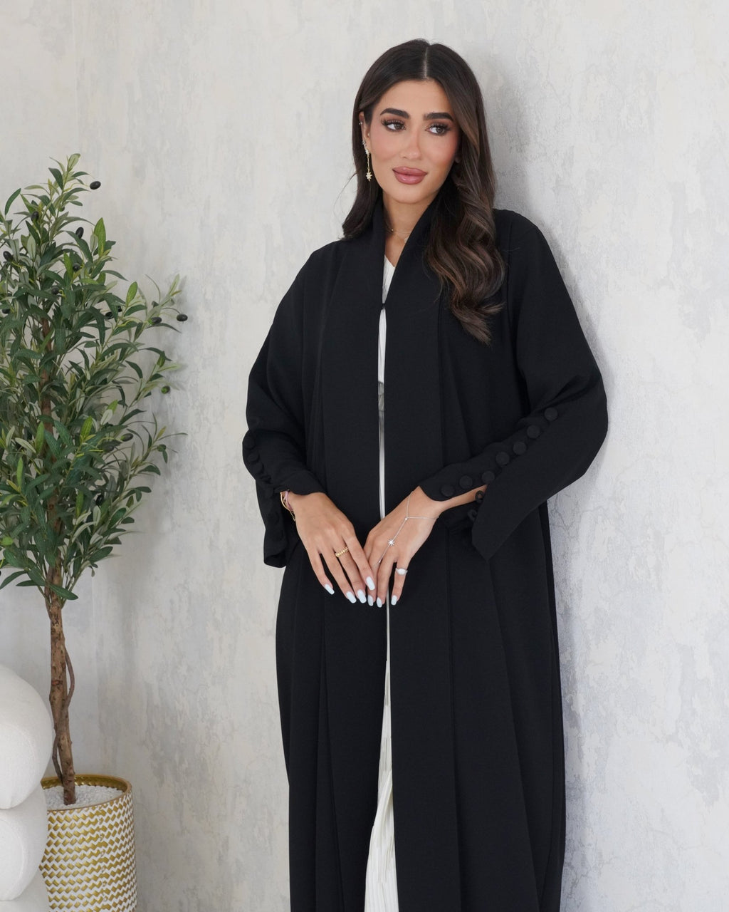 R106 Black Abaya Set Abaya for Women UAE – Abaya – Rutba Fashion Abaya