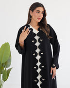 R107 Black Abaya Set Abaya for Women UAE – Abaya – Rutba Fashion Abaya