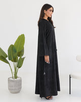 R108 Black Abaya Set Abaya for Women UAE – Abaya – Rutba Fashion Abaya