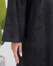 R108 Black Abaya Set Abaya for Women UAE – Abaya – Rutba Fashion Abaya