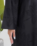 R108 Black Abaya Set Abaya for Women UAE – Abaya – Rutba Fashion Abaya
