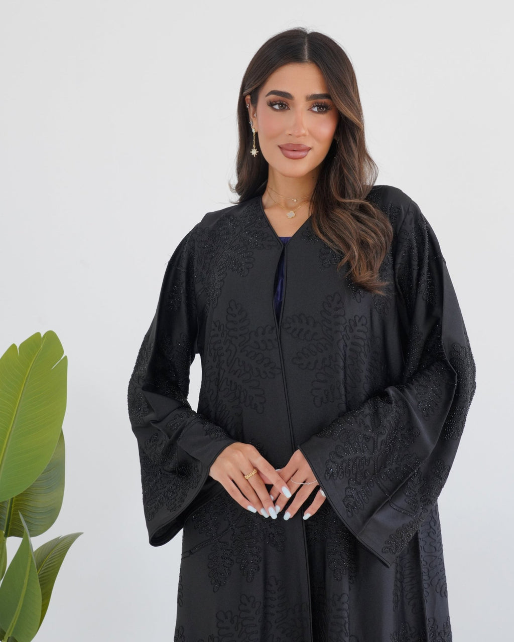 R108 Black Abaya Set Abaya for Women UAE – Abaya – Rutba Fashion Abaya