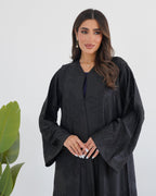 R108 Black Abaya Set Abaya for Women UAE – Abaya – Rutba Fashion Abaya