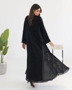 R110 Black Abaya Set Abaya for Women UAE – Abaya – Rutba Fashion Abaya