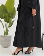 R111 Black Abaya Set Abaya for Women UAE – Abaya – Rutba Fashion Abaya