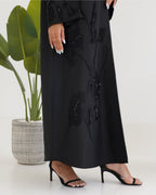 R111 Black Abaya Set Abaya for Women UAE – Abaya – Rutba Fashion Abaya