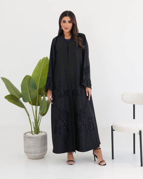 R111 Black Abaya Set Abaya for Women UAE – Abaya – Rutba Fashion Abaya