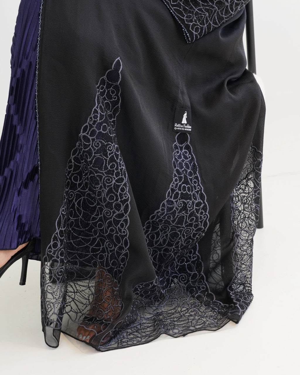 R112 Black Abaya Set Abaya for Women UAE – Abaya – Rutba Fashion Abaya