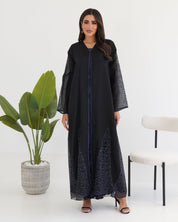 R112 Black Abaya Set Abaya for Women UAE – Abaya – Rutba Fashion Abaya