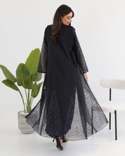 R112 Black Abaya Set Abaya for Women UAE – Abaya – Rutba Fashion Abaya