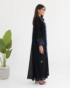 R113 Black Abaya Set Abaya for Women UAE – Abaya – Rutba Fashion Abaya