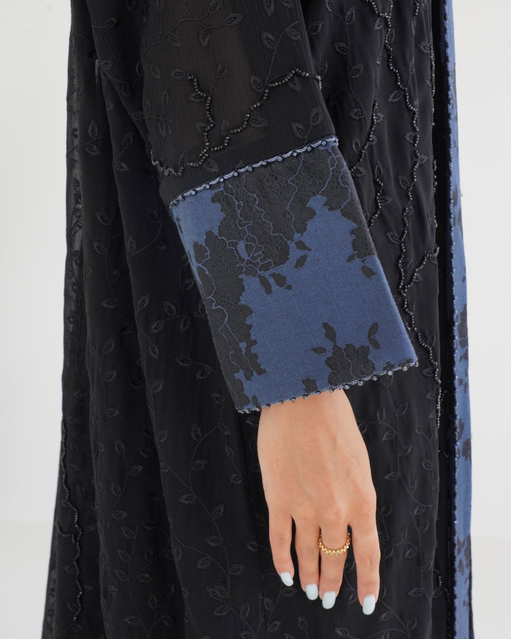 R113 Black Abaya Set Abaya for Women UAE – Abaya – Rutba Fashion Abaya