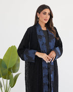 R113 Black Abaya Set Abaya for Women UAE – Abaya – Rutba Fashion Abaya