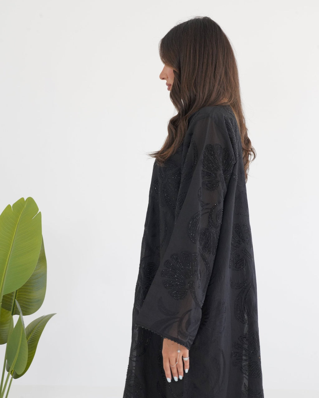 R114 Black Abaya Set Abaya for Women UAE – Abaya – Rutba Fashion Abaya