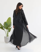 R115 Black Abaya Set Abaya for Women UAE – Abaya – Rutba Fashion Abaya