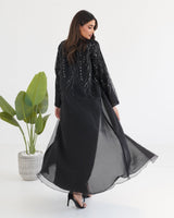 R115 Black Abaya Set Abaya for Women UAE – Abaya – Rutba Fashion Abaya