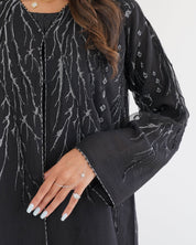 R115 Black Abaya Set Abaya for Women UAE – Abaya – Rutba Fashion Abaya