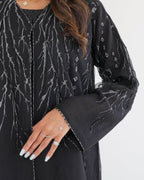 R115 Black Abaya Set Abaya for Women UAE – Abaya – Rutba Fashion Abaya